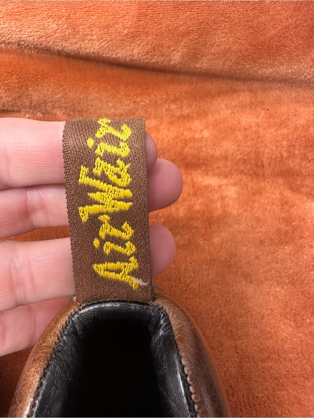 Vintage Dr. Martens 8287 Brown Leather Lace-Up Ankle Boots Size 4 - Picture 3 of 8